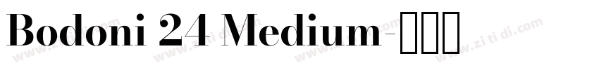 Bodoni 24 Medium字体转换